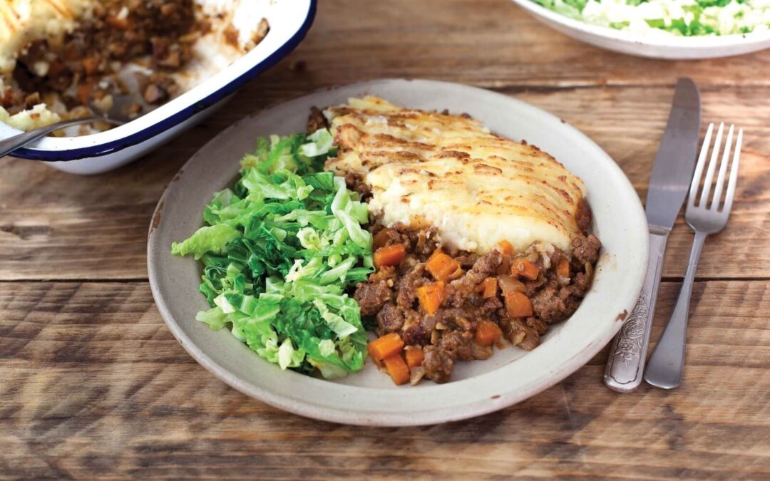 VENISON COTTAGE PIE WITH CABBAGE