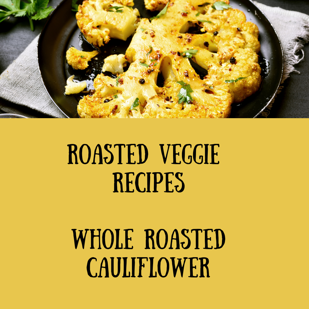 WHOLE ROASTED CAULIFLOWER WITH GREEN TAHINI SAUCE